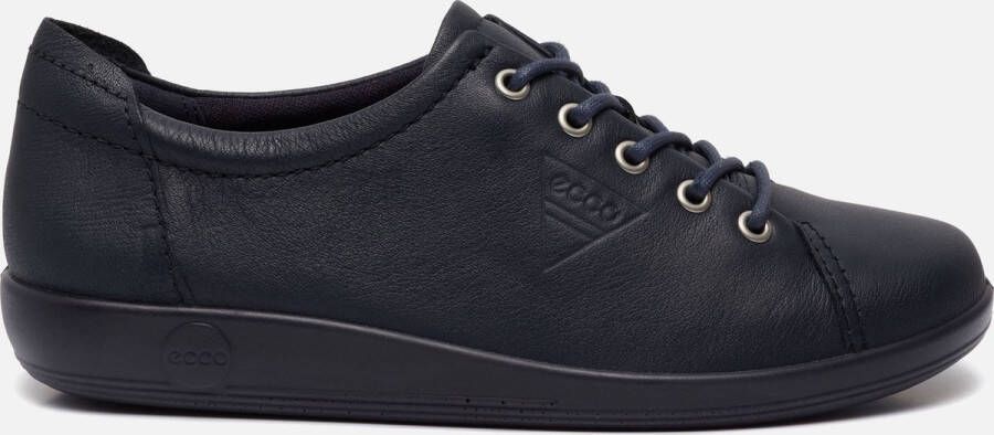 ECCO Soft 2.0 Sneakers blauw Leer Dames