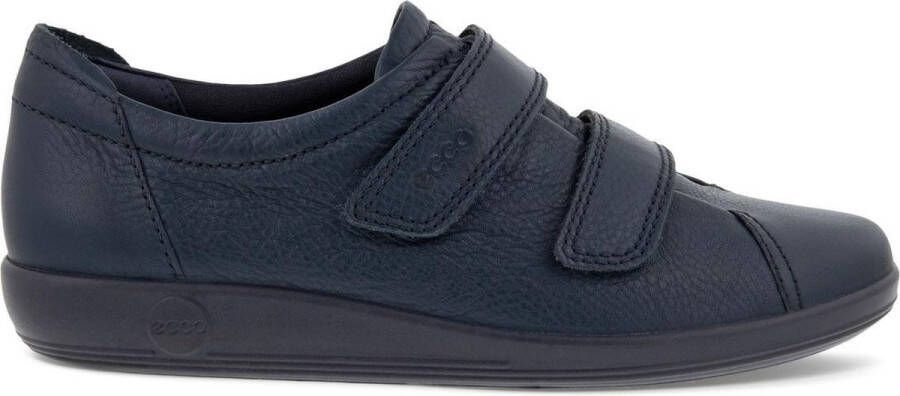 ECCO Soft Classic leren dames veterschoenen Blauw Echt leer Uitneembare zool