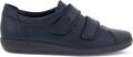Ecco Veterschoenen Soft 2.0 vrijetijdsschoen lage schoen veterschoen met subtiele logo-opdruk - Blauw