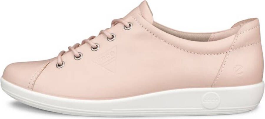 Ecco Veterschoenen Soft 2.0 vrijetijdsschoen lage schoen veterschoen met subtiele logo-opdruk