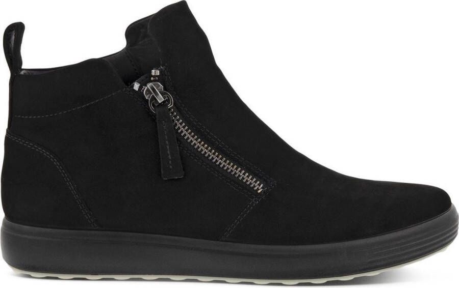 ECCO Enkellaarsjes Zwart Nubuck 182215 Dames