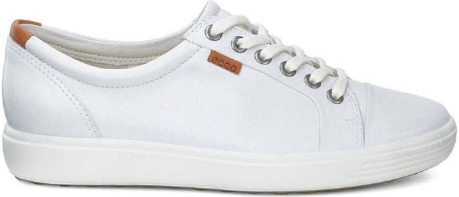 Ecco Sneakers SOFT 7 W met label vrijetijdsschoen lage schoen veterschoen smalle vorm
