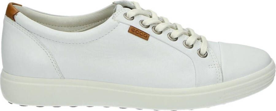 Ecco Sneakers SOFT 7 W met label vrijetijdsschoen lage schoen veterschoen smalle vorm