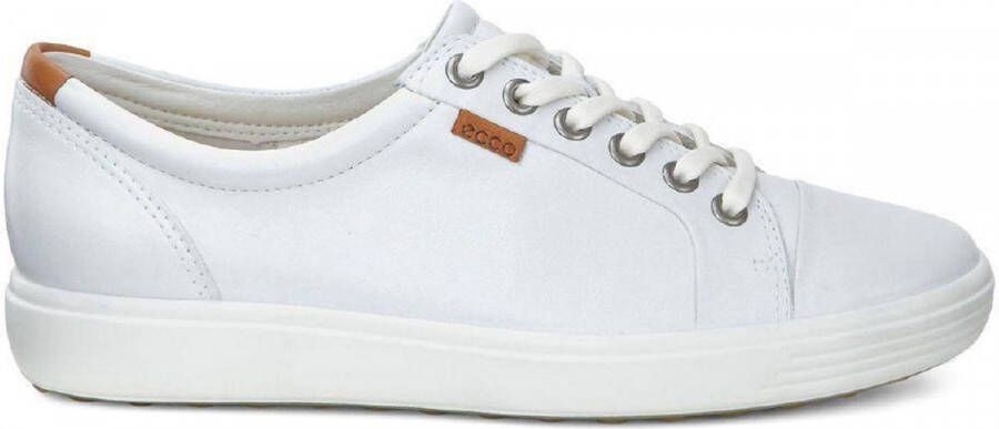 Ecco Sneakers SOFT 7 W met label vrijetijdsschoen lage schoen veterschoen smalle vorm