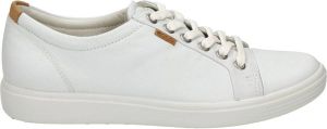 ECCO Soft 7 W Veterschoenen wit Leer