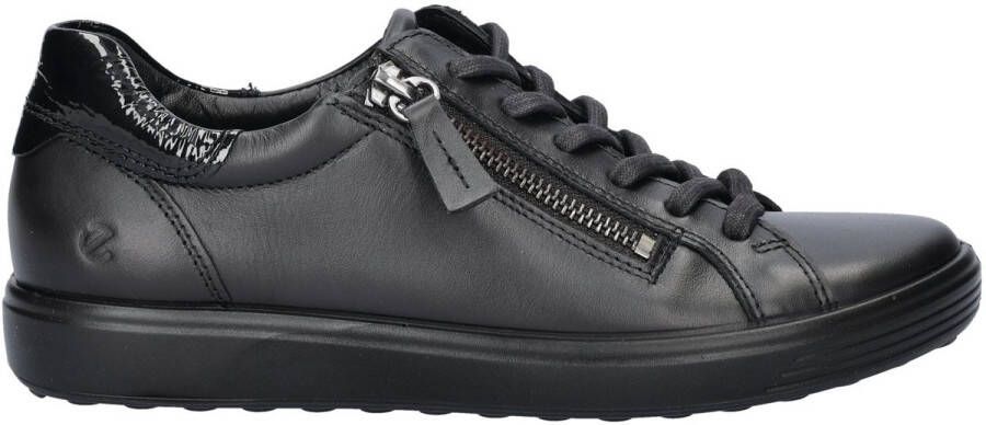 ECCO Soft 7 dames sneaker Zwart
