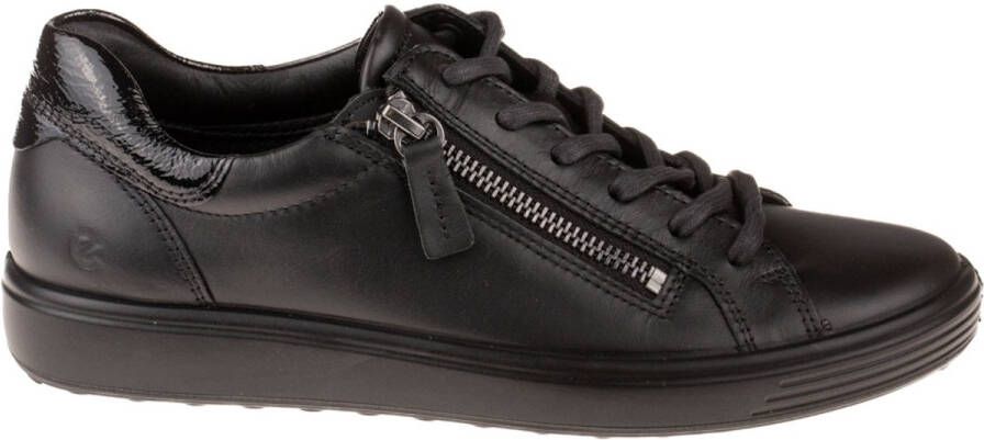 ECCO Soft 7 dames sneaker Zwart