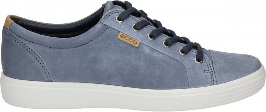 ECCO Soft 7 Heren Sneaker Blauw - Schoenen.nl