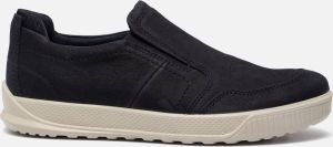 ECCO Byway leren heren instappers Blauw Echt leer Uitneembare zool
