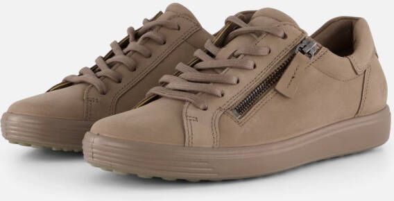 ECCO -art-490553 60418-taupe-dames-veter rits-nubuck