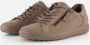 ECCO -art-490553 60418-taupe-dames-veter rits-nubuck - Thumbnail 1