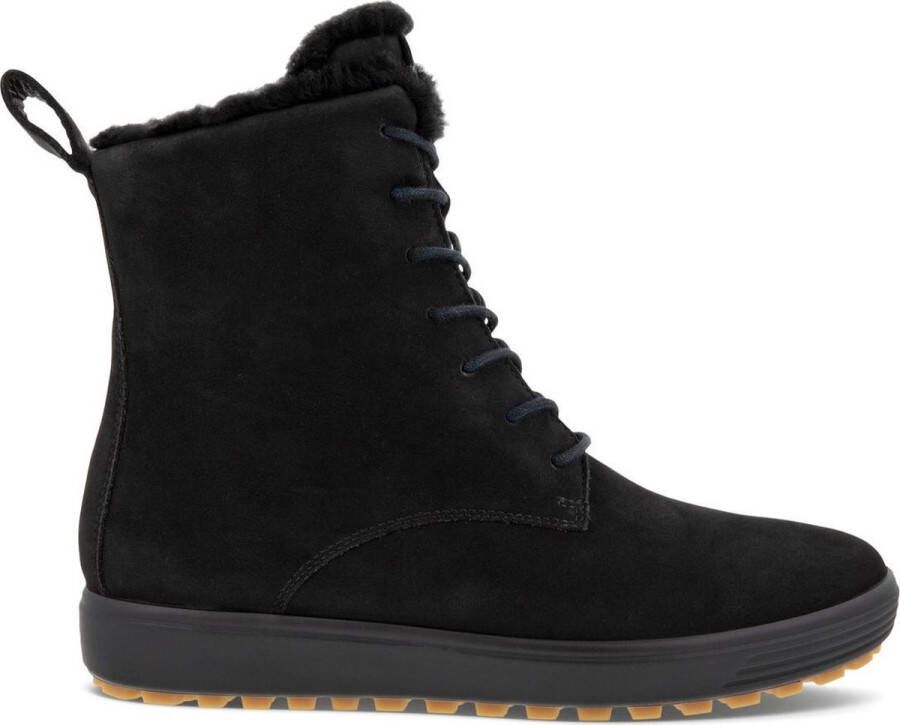 ECCO Soft 7 Tred dames veterboot Zwart