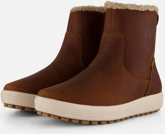 ECCO Korte Laars Soft 7 Tred W 450753 02034 Camel Bruin Waterproof
