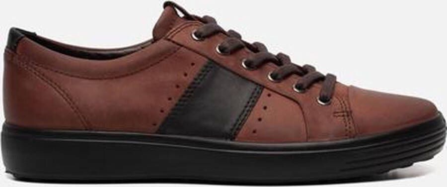 ECCO Soft 7 veterschoenen cognac