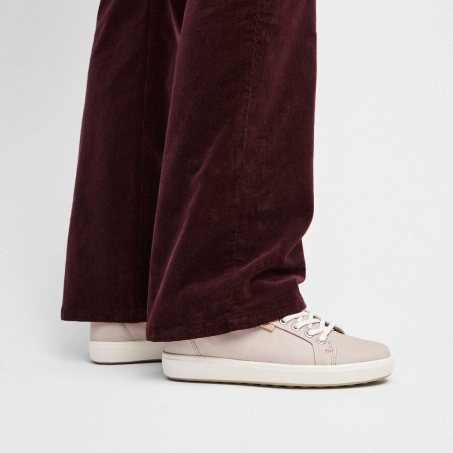 Ecco Sneakers SOFT 7 W met label vrijetijdsschoen lage schoen veterschoen smalle vorm