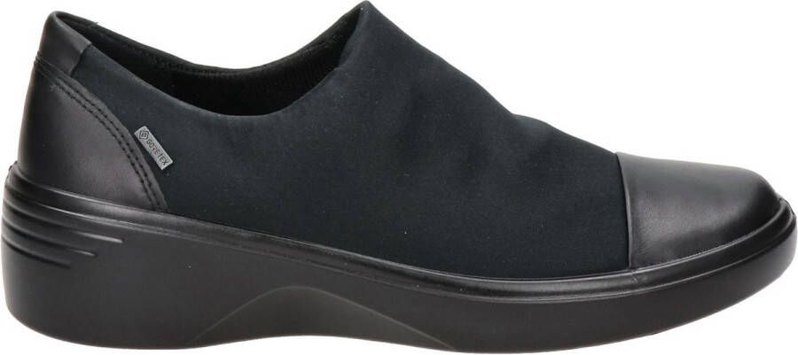 ECCO Soft 7 Wedge Dames Instappers Zwart