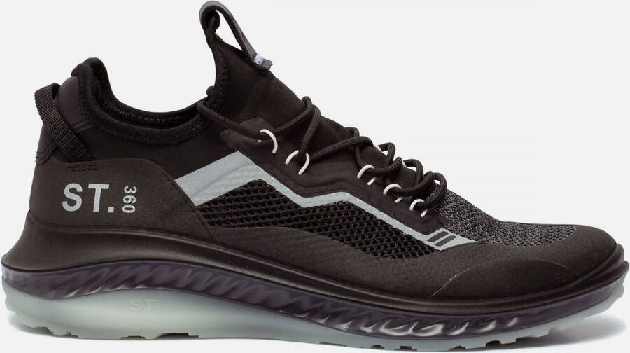 ECCO Sneakers Zwart Textiel 381202 Heren Textiel