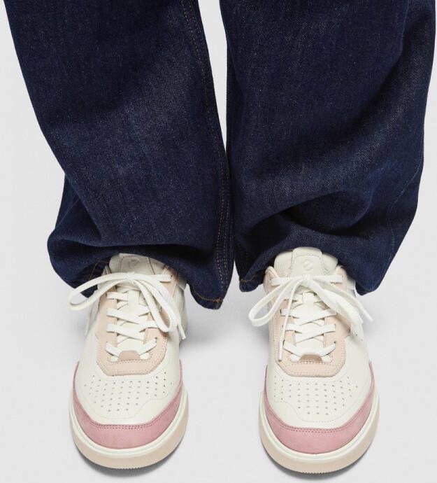 ECCO Street Court Sneakers roze Leer Dames
