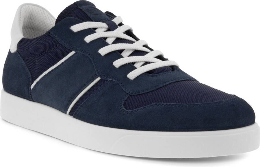 ECCO Street Lite M Sneakers blauw Suede