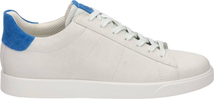 ECCO Street Lite M heren lage sneaker Wit blauw