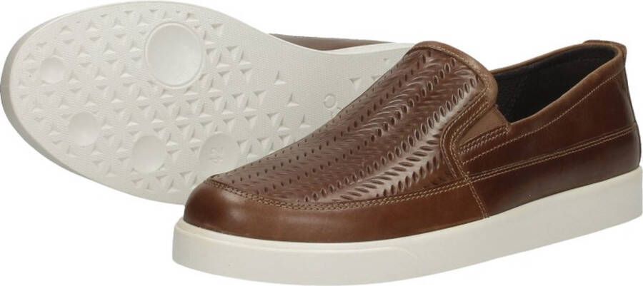 ECCO Street Lite M Instappers cognac Nubuck Heren - Foto 8