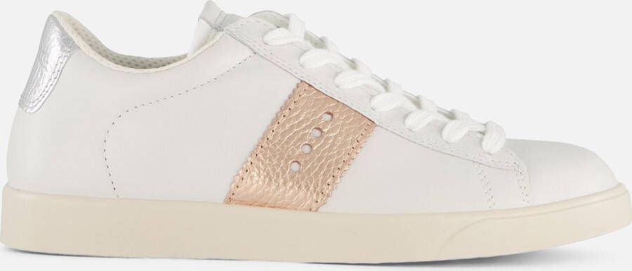 ECCO Street Lite W Dames leren sneaker Wit Size: 36 (UK 3.5-4)