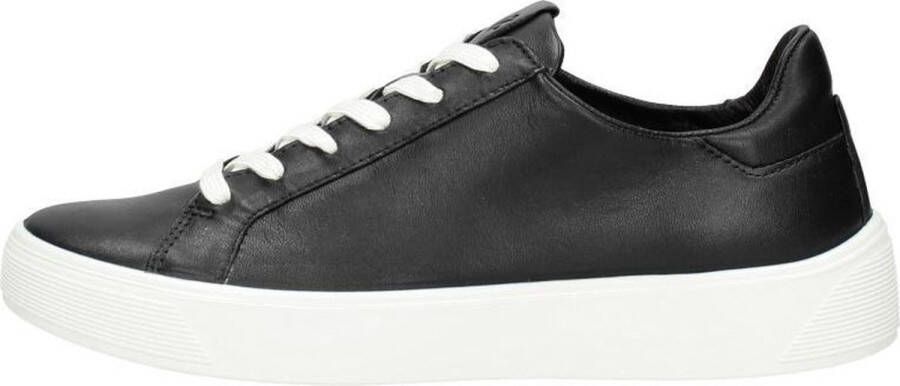 ECCO Street Tray W Dames leren sneaker Zwart Size: 35 (UK 2.5-3)