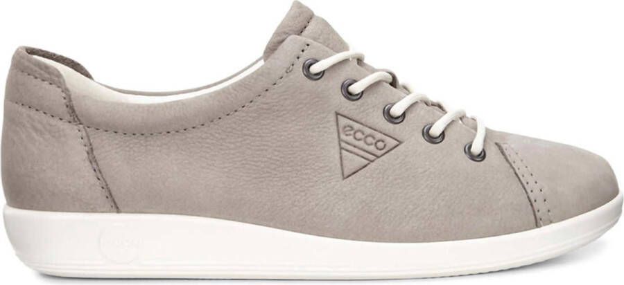 ECCO Soft 2.0 Dames Veterschoenen Warm Grey