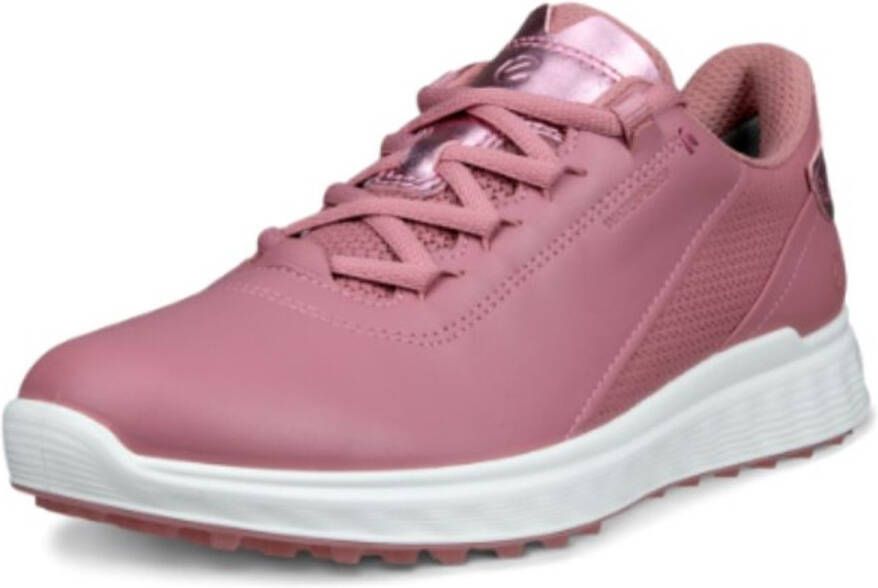 ECCO W Golf S-Casual Blush Old Rose Metallic Dames Golfschoenen