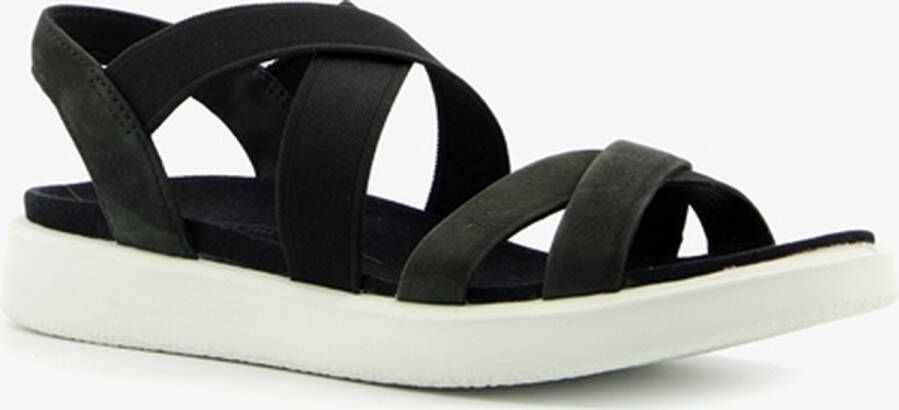 ECCO Yuma leren dames sandalen zwart Extra comfort Memory Foam