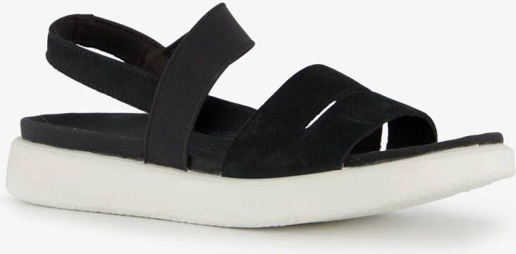 ECCO Yuma leren dames sandalen zwart Extra comfort Memory Foam