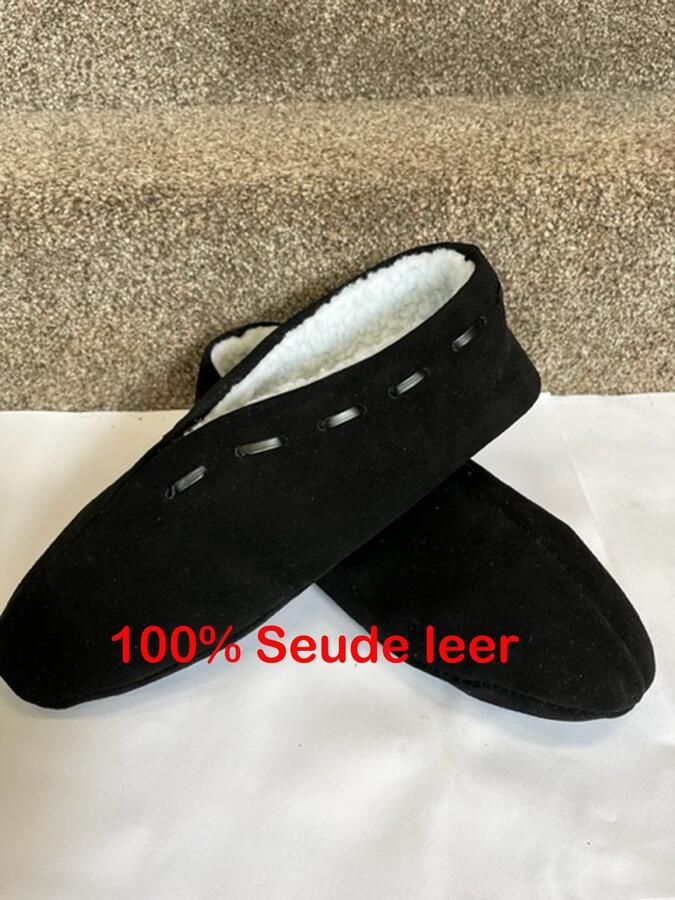 Echte Spaanse sloffen Spaanse sloffen 100% suede en 100% wol
