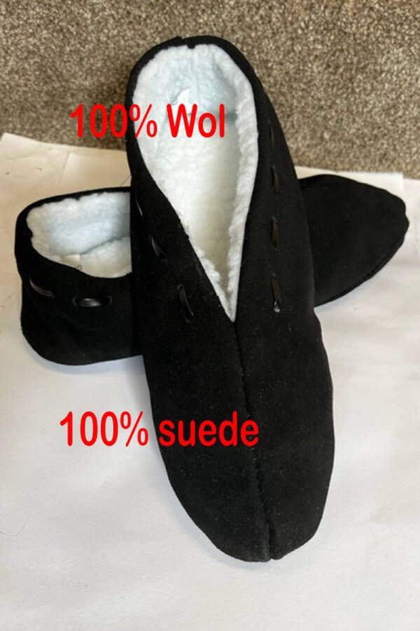 Echte Spaanse sloffen Spaanse sloffen 100% suede en 100% wol