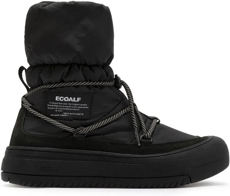Ecoalf Zwarte Veterschoenen voor Dames Black Dames