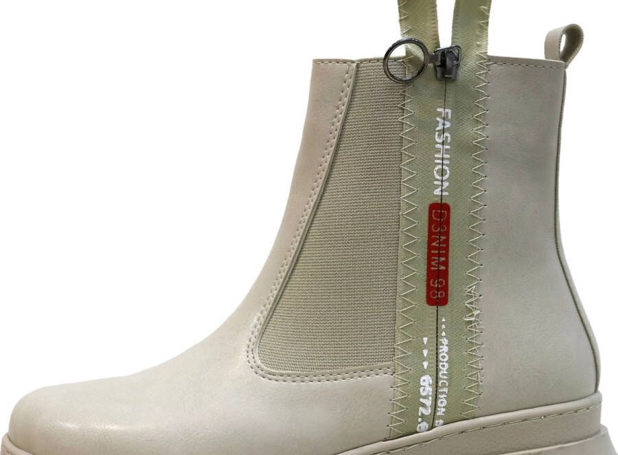 Efrin Mode Efrin Edge Chelsea Boots Beige