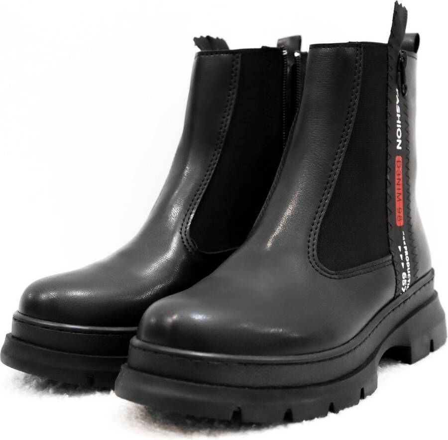 Efrin Mode Efrin Edge Chelsea Boots Zwart