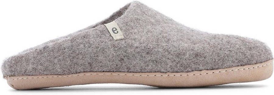 Egos Copenhagen Heren Sloffen Slipper Natural Grey