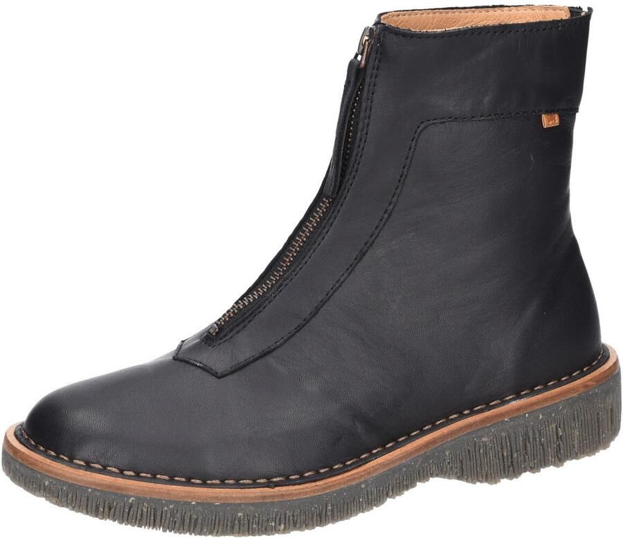 El Naturalista Zwarte winterlaarzen voor dames met veters