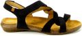 El Naturalista Zwarte leren sandalen met klittenbandsluiting - Zwart