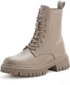 Elara Worker Boots - Khaki