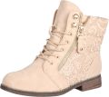Elara Worker Boots - Beige