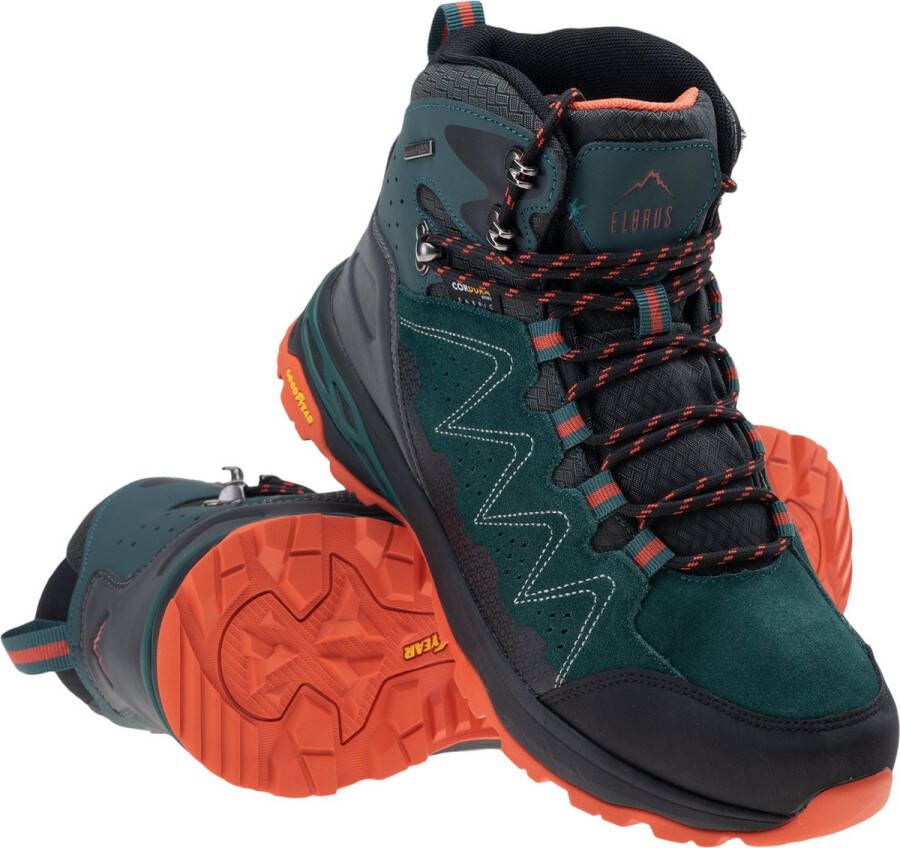 Elbrus Eravica Outdoorschoenen Wandelschoenen Mannen donker groen zwart oranje