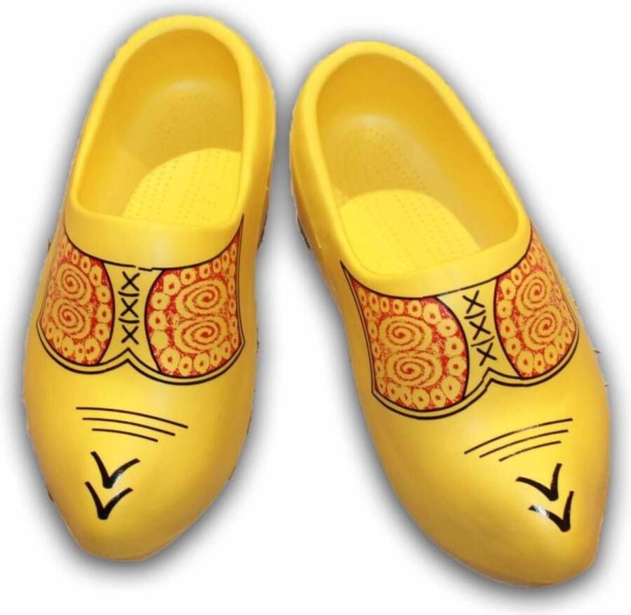 Elcee-Haly Elcee Haly – Hollandse Kunststof draagklomp – Geel met boerenmotief – EVA – - Foto 2