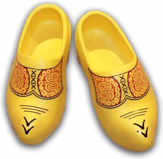 Elcee-Haly Elcee Haly – Hollandse Kunststof draagklomp – Geel met boerenmotief – EVA – - Foto 7