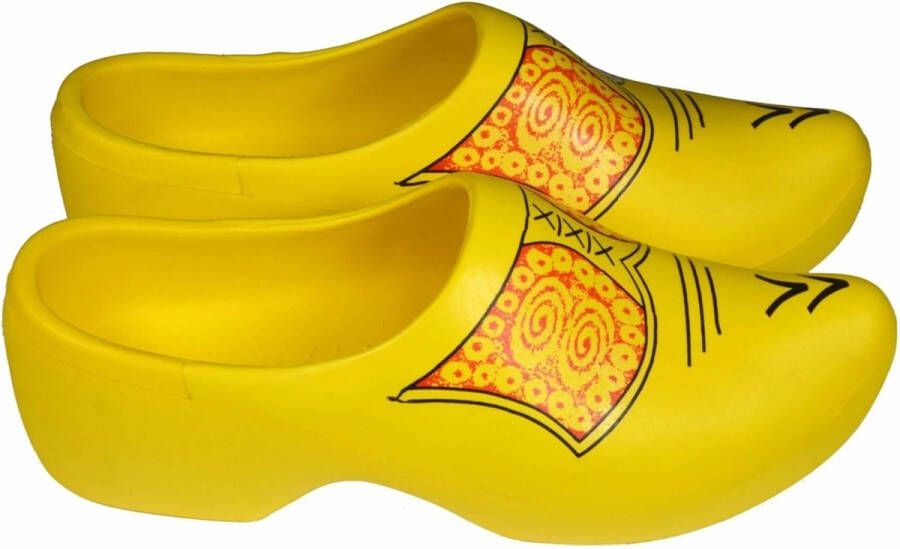 Elcee-Haly Elcee Haly – Hollandse Kunststof draagklomp – Geel met boerenmotief – EVA – - Foto 5