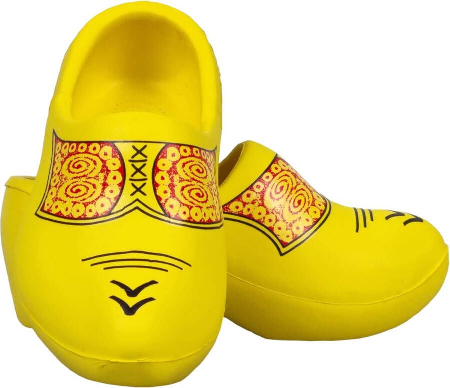 Elcee-Haly Elcee Haly – Hollandse Kunststof draagklomp – Geel met boerenmotief – EVA –