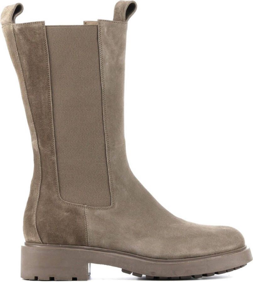 Elena Iachi Chelsea boots Dames Laarzen Damesschoenen Suède E2551 sue Taupe  - Schoenen.nl