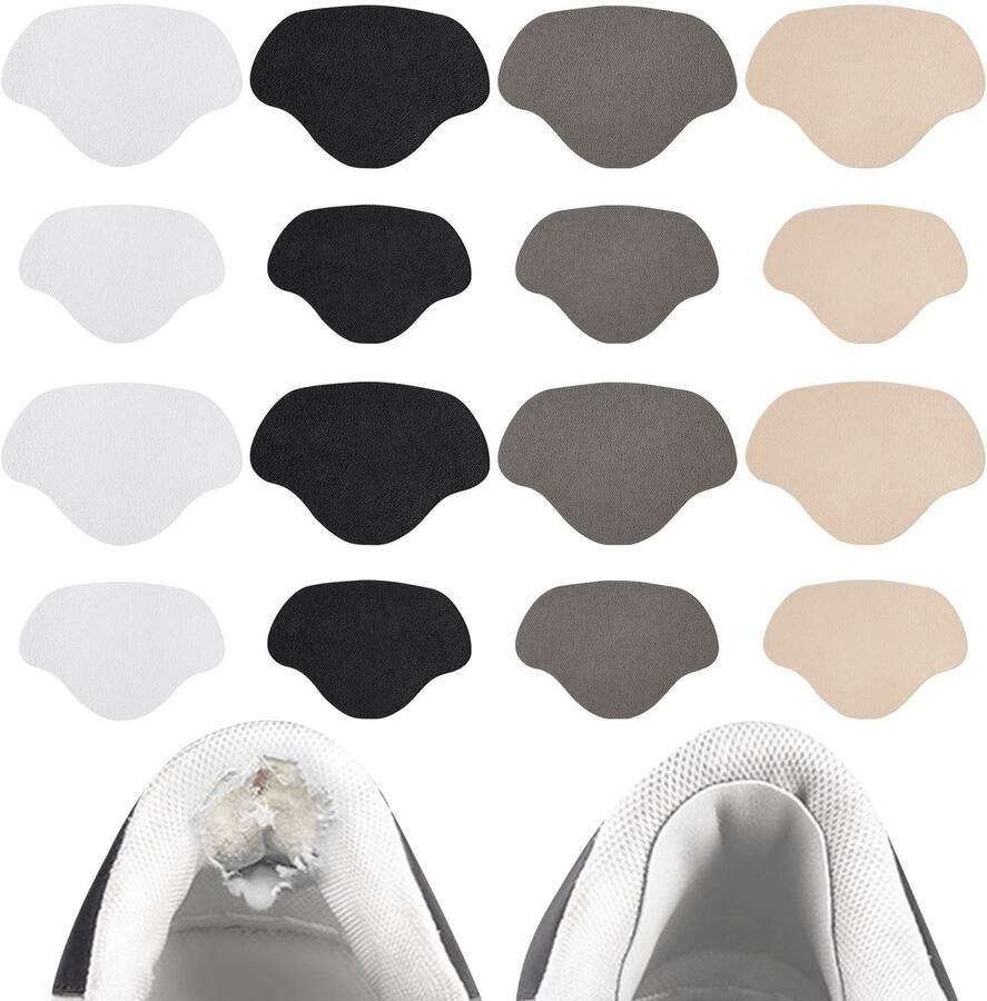 Elkuaie Hakreparatie Zelfklevende Hakhersluiting Repareer Leer of Sportschoenen 8 Paar Voor en in Meerdere kleuren