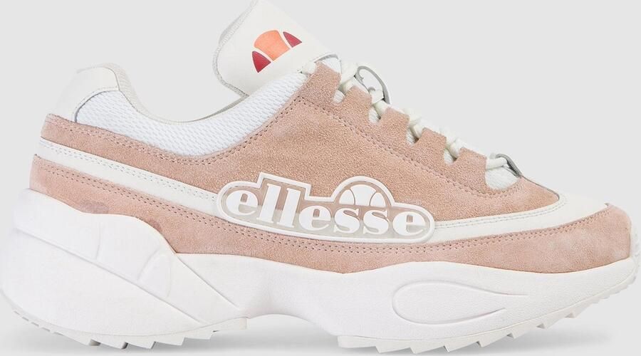 Ellesse Sparta Lthr AF Dames Sneakers Poeder Roze Gebroken Wit