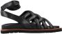 Elvio Zanon Gevlochten Platte Sandalen Black Dames - Thumbnail 1